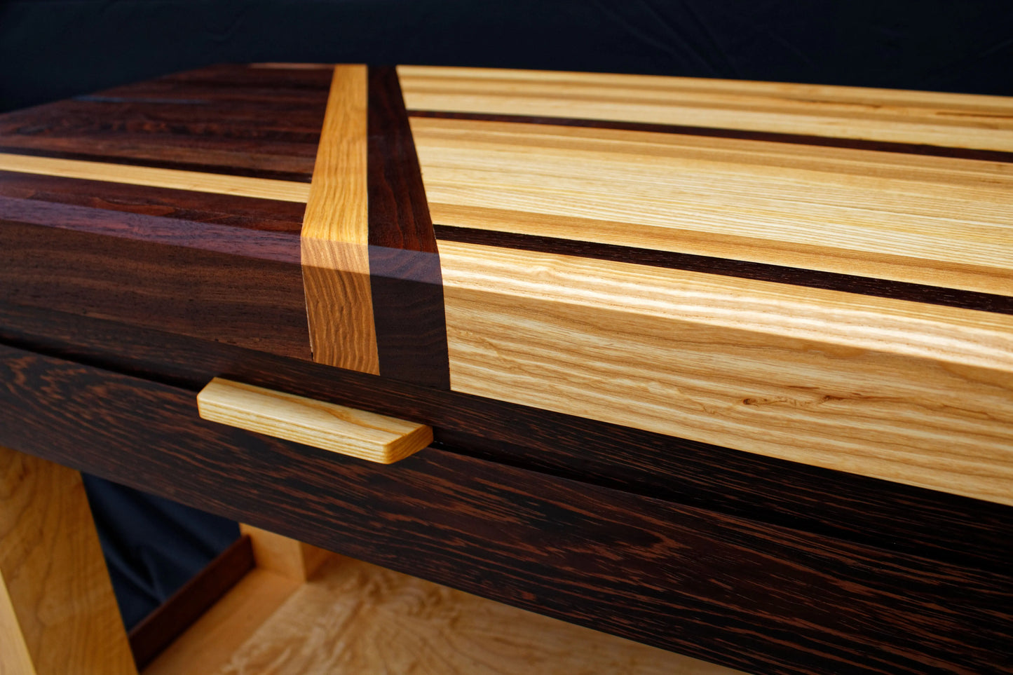 Custom Hardwood Butcher Block Cart: Kitchen Cart | Mobile Wine Bar | Serving Block My Store