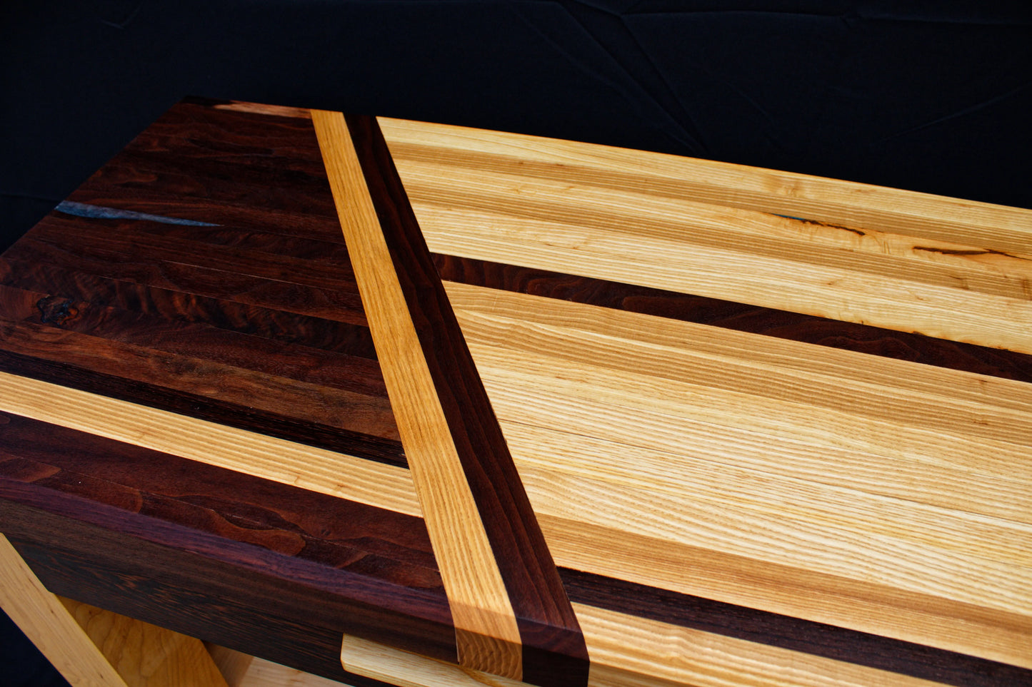 Custom Hardwood Butcher Block Cart: Kitchen Cart | Mobile Wine Bar | Serving Block My Store