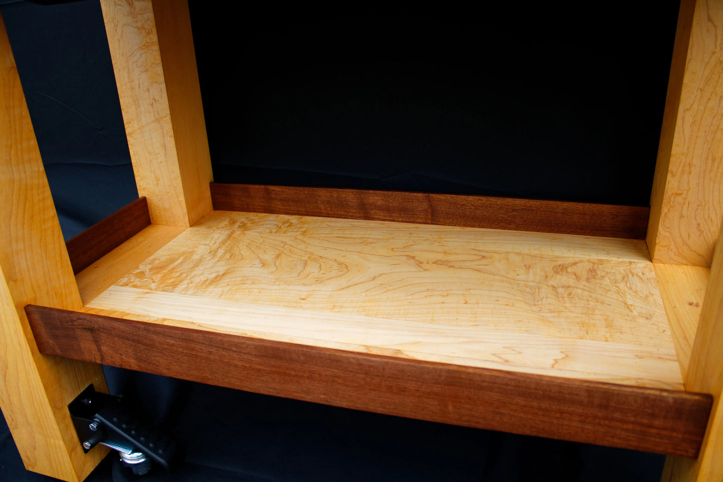 Custom Hardwood Butcher Block Cart: Kitchen Cart | Mobile Wine Bar | Serving Block My Store