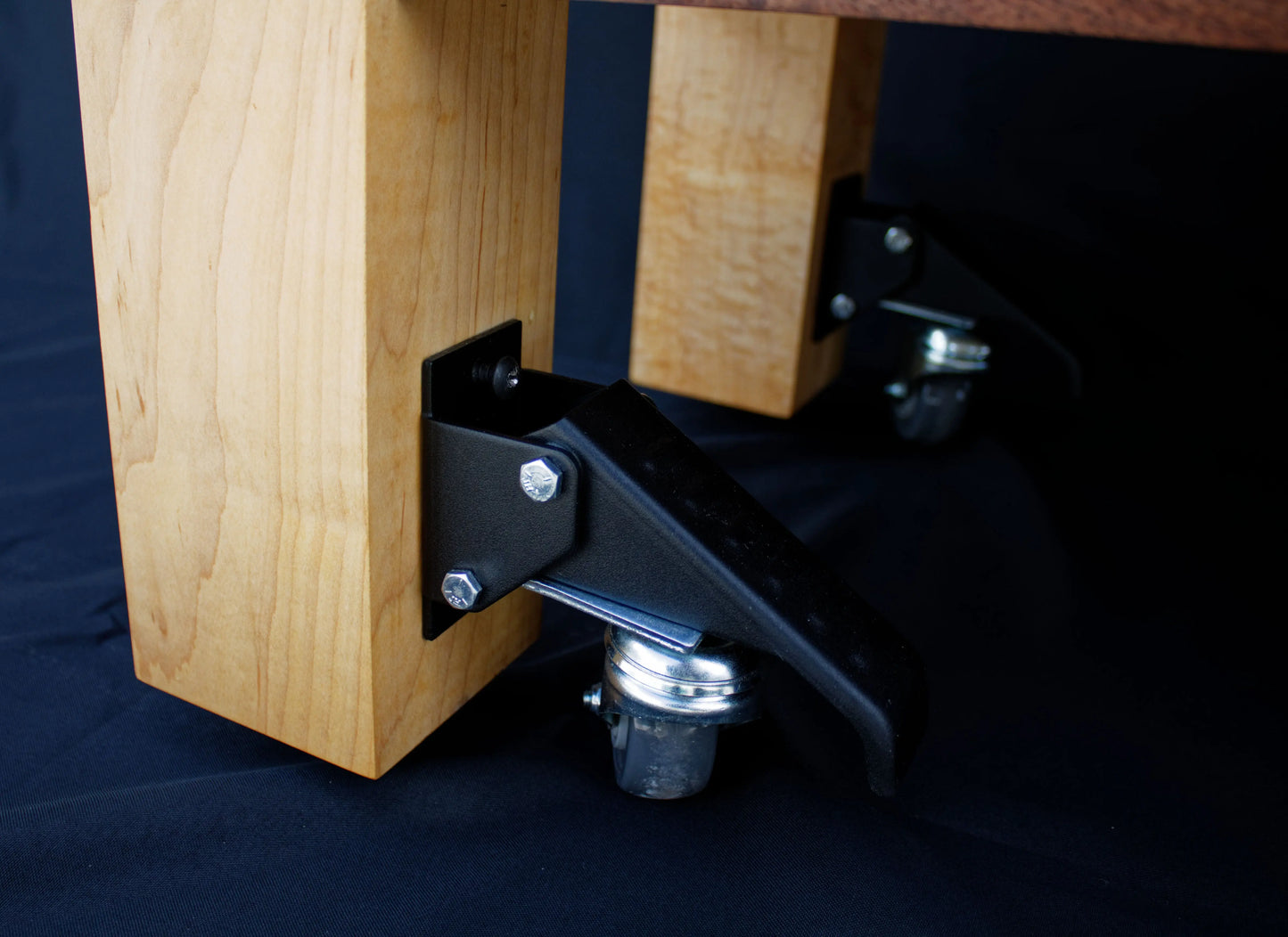 Custom Hardwood Butcher Block Cart: Kitchen Cart | Mobile Wine Bar | Serving Block My Store