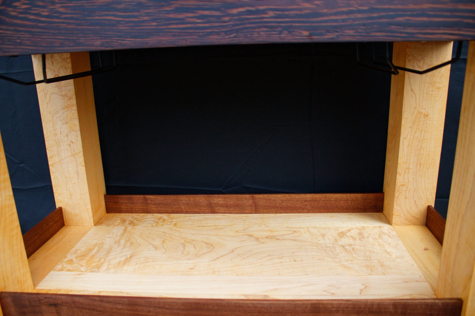 Custom Hardwood Butcher Block Cart: Kitchen Cart | Mobile Wine Bar | Serving Block My Store